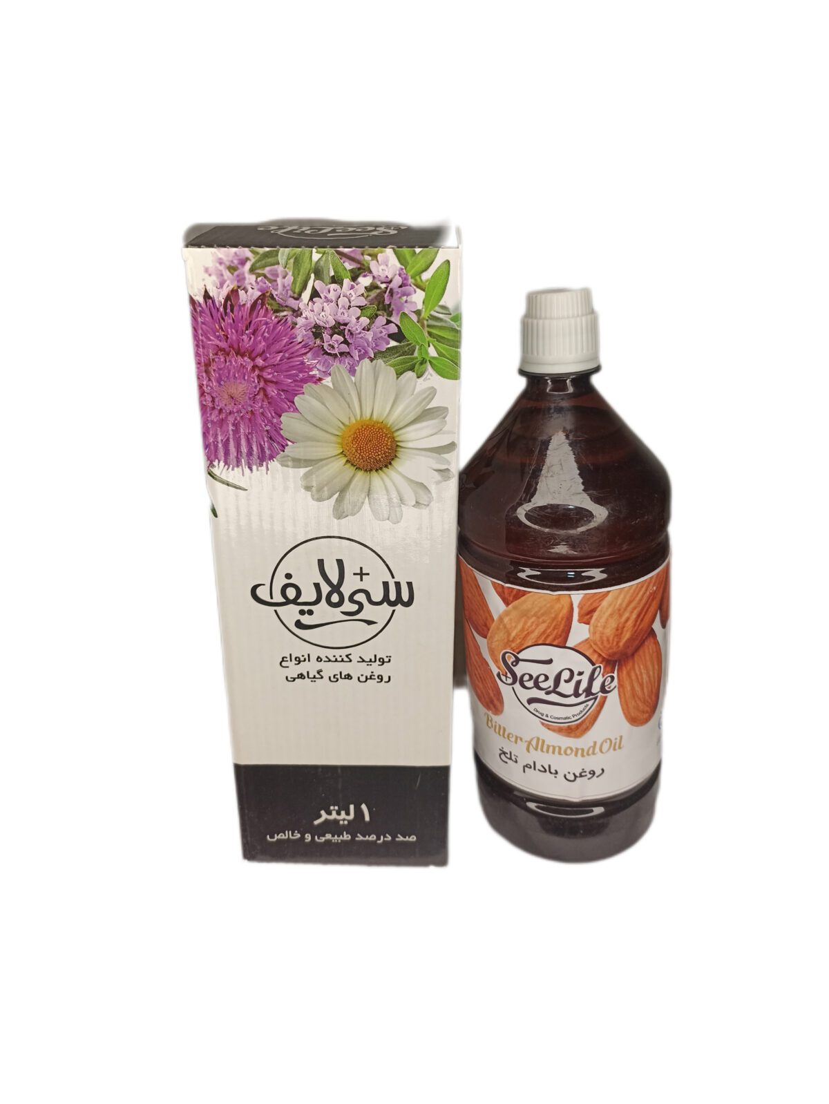 روغن بادام تلخ لیتری سی لایف