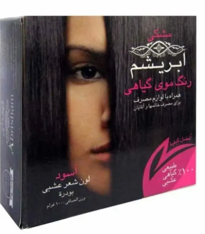 رنگ مو مشکی ابریشم